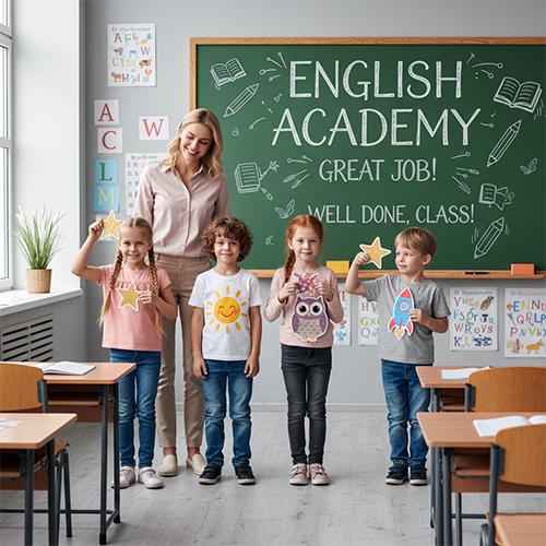 Дети получают наклейки и подарки за успехи